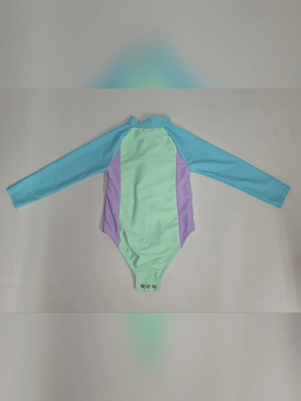 The Children's Place Pastel Mint, Lavender & Aqua Long-Sleeve One-Piece Swimsuit